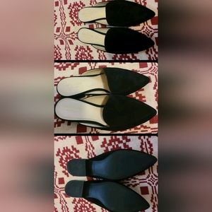 Cole Haan Piper Suede Mules Leather Lined  Size 5 B Narrow